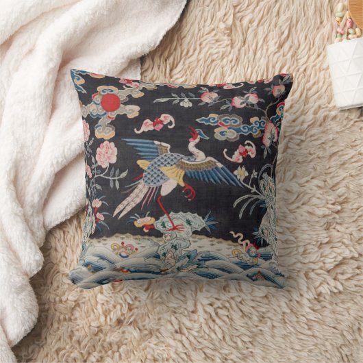 清朝黄金キジの装飾の枕 クッション (ブランケット)