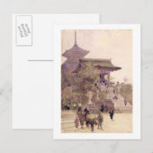 清水寺への入口, 京都 ポストカード (正面/裏面)