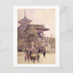 清水寺への入口, 京都 ポストカード