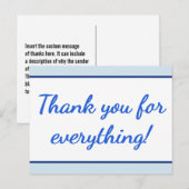 清浄「ありがとう！」 ポストカード (正面/裏面)