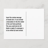 清浄「ありがとう！」 ポストカード (裏面)