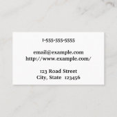 清潔でカスタマイズ可能な旅行代理店の名刺 名刺 (裏面)