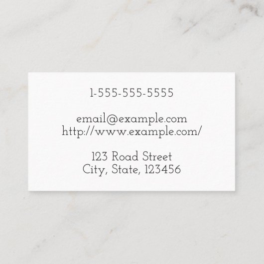 清潔でヘアドレミニマルッサーの名刺 名刺 (裏面)