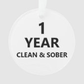 清潔で地味なカスタム回復クリスマス オーナメント (正面)