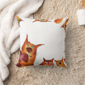 清潔で幸せな猫のためのアドバイス クッション (ブランケット)