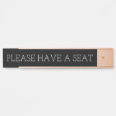 清潔で気エレガントの利いた「どうぞ」 サインプレート (正面)