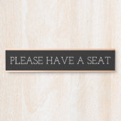 清潔で気エレガントの利いた「どうぞ」 サインプレート (正面)