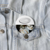 清潔で汚い食洗機皿のお知らせ 缶バッジ (インサイチュ)