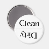 清潔で汚い – 無地でシンプル マグネット (正面/裏面)