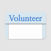 清潔で立派な「ボランティア」の名札 名札 (正面)