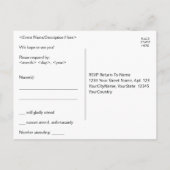 清潔で立派な「R.S.V.P.」 ポストカード (裏面)