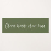 清潔な手の心澄んの引用文 ヨガマット (正面(横))