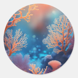 清潔な海。 ラウンドシール