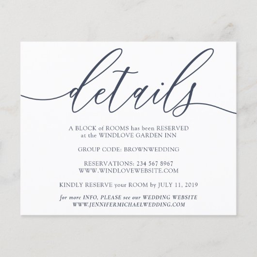 清潔な詳細 シンプルなウェディング予算 チラシ (正面)