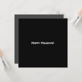 清潔な黒のモダンなQRコード カード (正面/裏面インサイチュ)