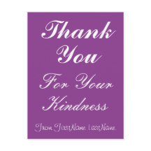 清潔な「ご親切に感謝しています」ポストカード