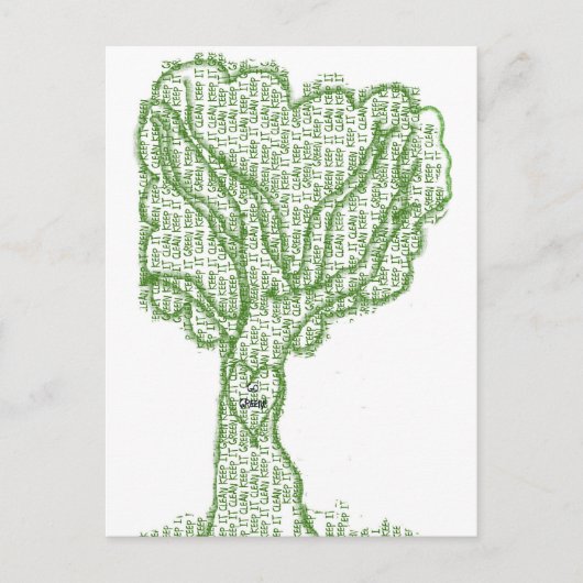 清潔にしよう ポストカード (正面)