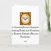 清潔になる火のクリスマスカード シーズンカード (裏面)