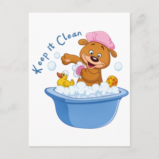 清潔に保って ポストカード (正面)