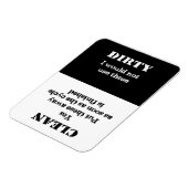 清潔または汚い – これらの料理は清潔である マグネット (左側)