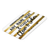 清潔パーソナライズされたで地味な記念日 マグネット (左側)