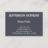 清潔公証人公証 名刺 (正面)