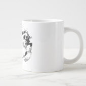 清潔感のあるツインパグ ジャンボコーヒーマグカップ (右)