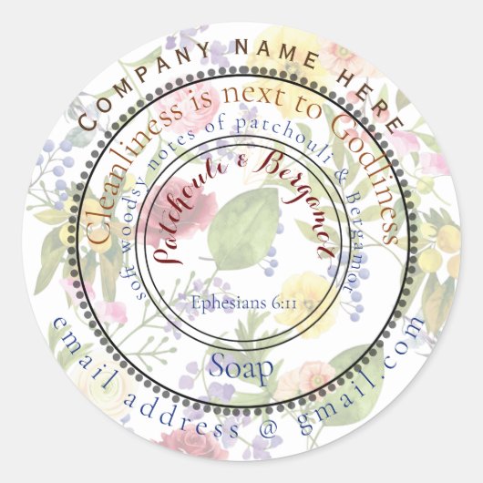 清潔感は信心深いものに次ぐ ラウンドシール (正面)