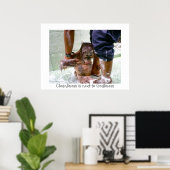 清潔感は信心深さに次ぐ ポスター (ホームオフィス)