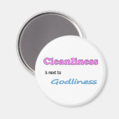 清潔感は信心深さの隣にある マグネット (正面/裏面)