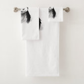 「清潔感モー度の置物」タオルセット – Farm-Fresh バスタオルセット (インサイチュ)