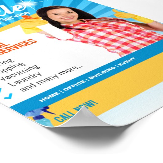 清潔 ポスター (角)