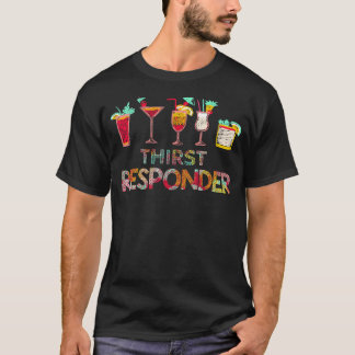 渇き応答者バルテンダーおもしろいミキソリ Tシャツ