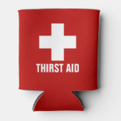 渇き救援おもしろいクーラーボックス 缶クーラー (正面)