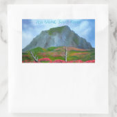 済州島コリア(제주도) 長方形シール (バッグ)