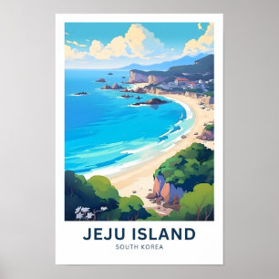 済州島韓国旅行プリント ポスター