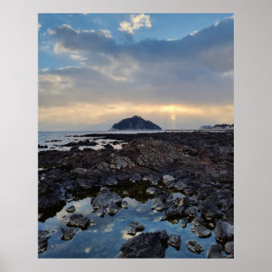 済州島韓国西帰浦海岸24×30写真プリント ポスター