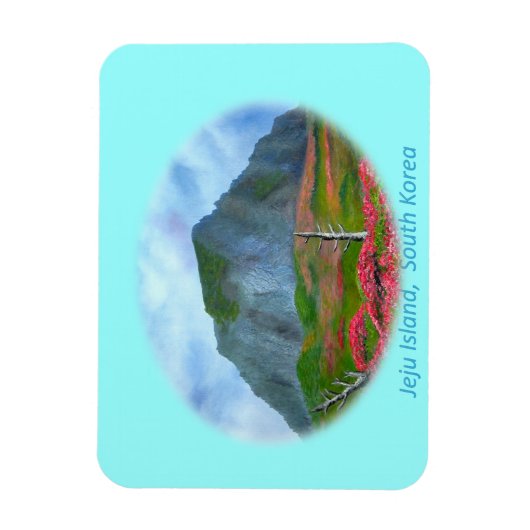 済州島韓国(제도) マグネット (縦)