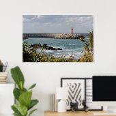 済州島 韓国 ライトハウス 写真プリント 76.2×60.96cm ポスター (ホームオフィス)