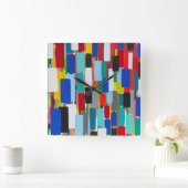 渋滞の壁掛け時計 スクエア壁時計 (ホーム)