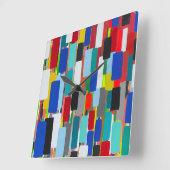 渋滞の壁掛け時計 スクエア壁時計 (傾斜)