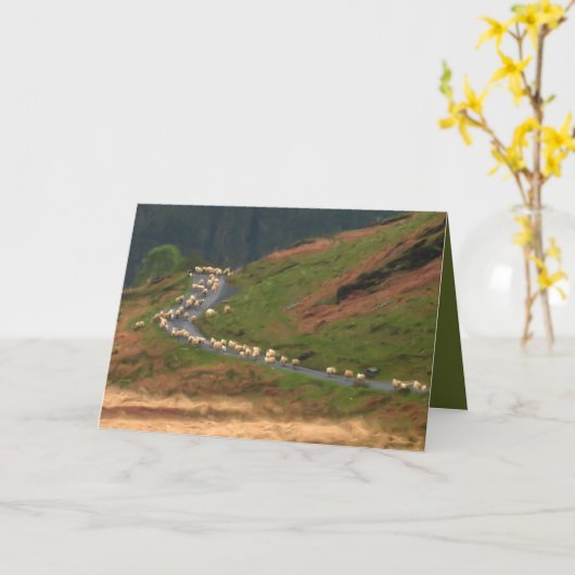 渋滞カード カード (黄色い花)