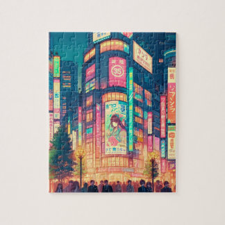 渋谷のネオンドリーム ジグソーパズル