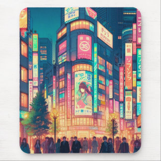 渋谷のネオンドリーム マウスパッド