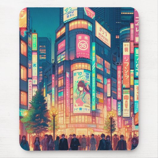 渋谷のネオンドリーム マウスパッド (正面)