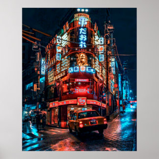 渋谷の居酒屋とタクシー2Lサイズ ポスター