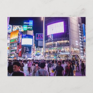 渋谷クロッシングの夜景 ポストカード