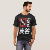 渋谷東京ジャパンお土産日本の漢字シブー Tシャツ (正面フル)