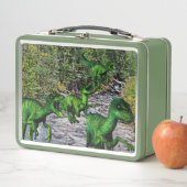渓流によるベロキラプトル メタルランチボックス (インサイチュ)