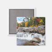 渓流に沿った滝 マグネット (正面/裏面)